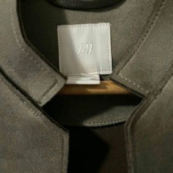 H&M Veste légère suède vert kaki sizeXS - Picture 4 of 4